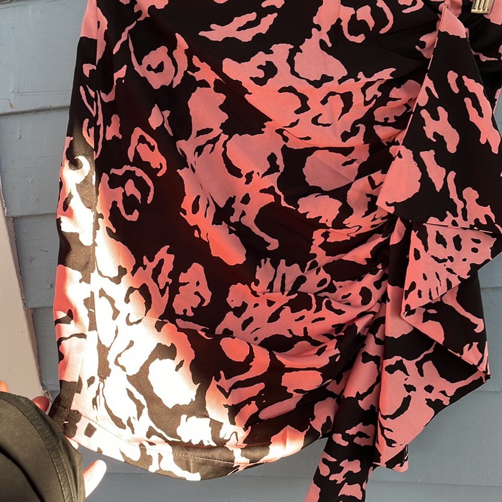 Nasty Gal Ruched High-Waisted Ruffle Mini Skirt - Picture 4 of 7